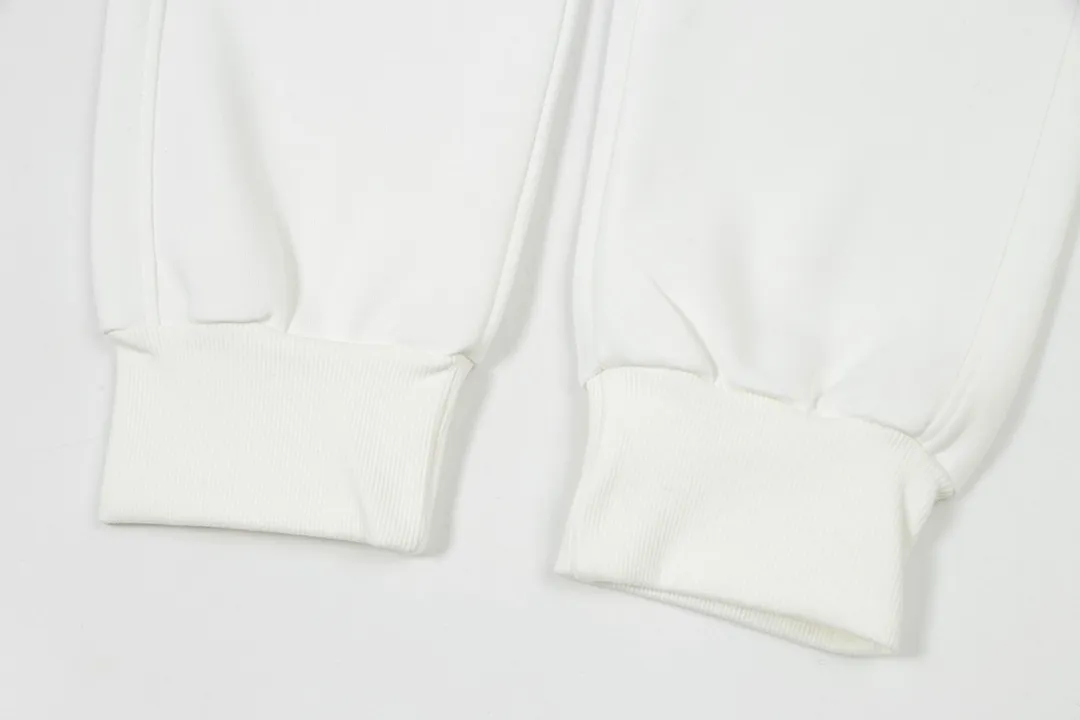 P200. High version!  Chrome Hearts 2025 early autumn new style, retro street style, customized leather stamp, imported Tajima machine high-density embroidered letter logo, made of high-gram heavyweight Chinese cotton fabric, couple style, casual trousers, color: white, size: XS-L